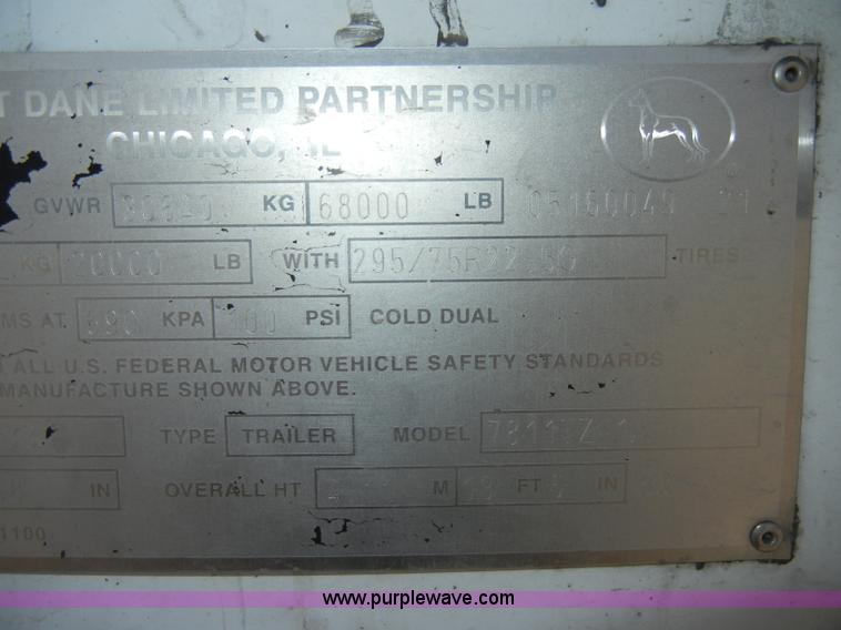 image for item D4146 2005 Great Dane 53' reefer trailer