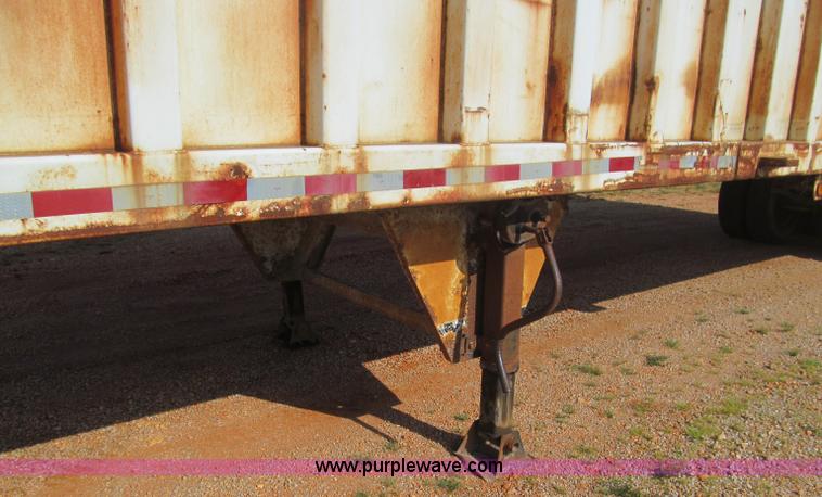 image for item F4525 1993 Clement Refuse Blade 40' tandem axle trailer