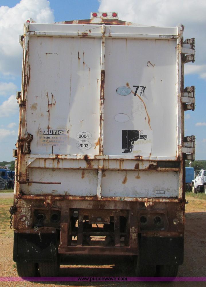 image for item F4525 1993 Clement Refuse Blade 40' tandem axle trailer