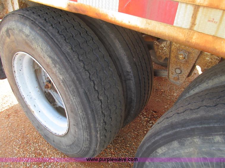 image for item F4525 1993 Clement Refuse Blade 40' tandem axle trailer