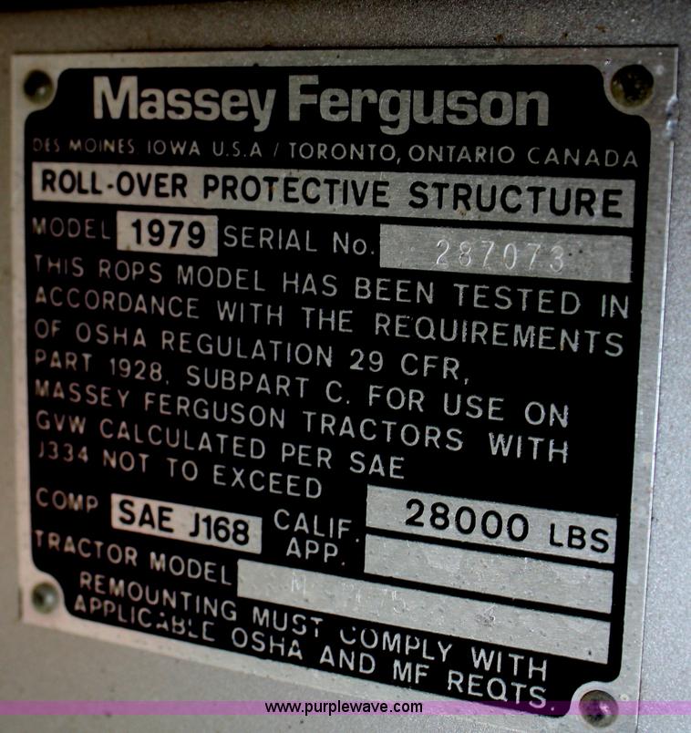 image for item B6930 1978 Massey-Ferguson 2675 tractor
