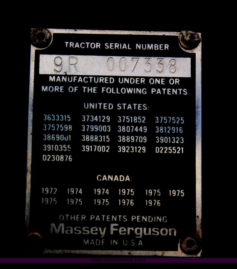 image for item B6930 1978 Massey-Ferguson 2675 tractor