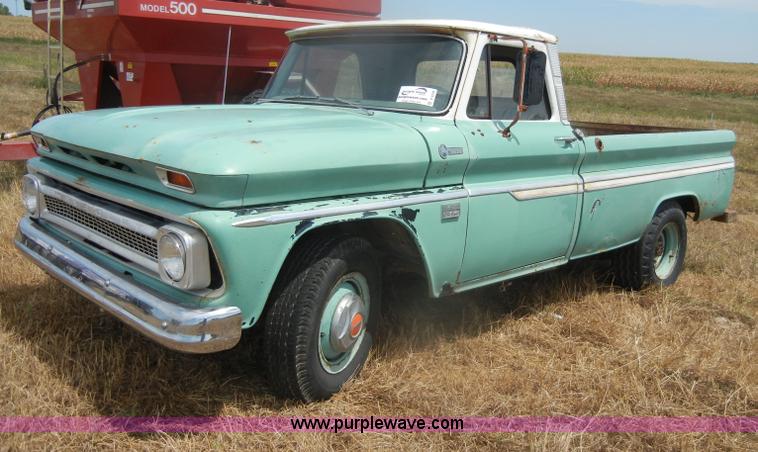 image for item D4339 1966 Chevrolet Custom Camper pickup truck