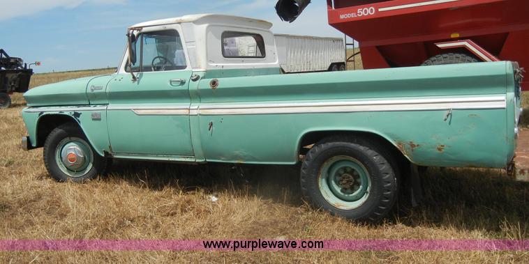 image for item D4339 1966 Chevrolet Custom Camper pickup truck