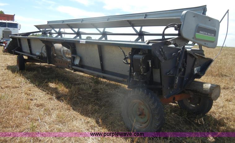 image for item D4390 Deutz Allis 24' rigid combine platform with trailer