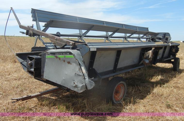 image for item D4390 Deutz Allis 24' rigid combine platform with trailer