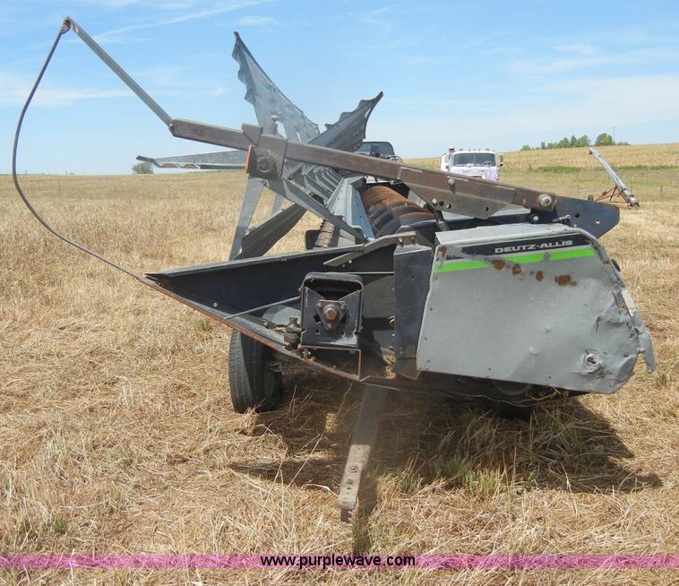 image for item D4390 Deutz Allis 24' rigid combine platform with trailer