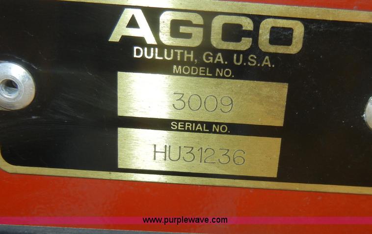 image for item D4392 2010 AGCO Hesston 3009 disc mower