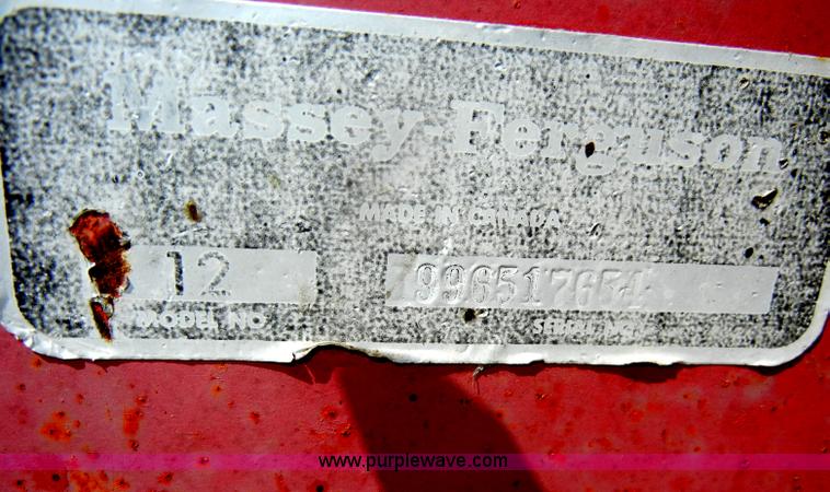 image for item D4393 Massey-Ferguson 12 small square baler