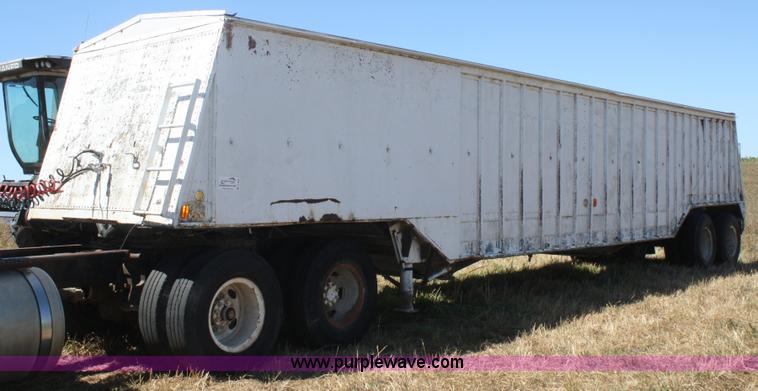 image for item D4499 1974 Cornhusker double hopper grain trailer