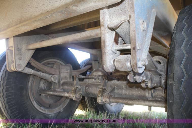 image for item D4499 1974 Cornhusker double hopper grain trailer