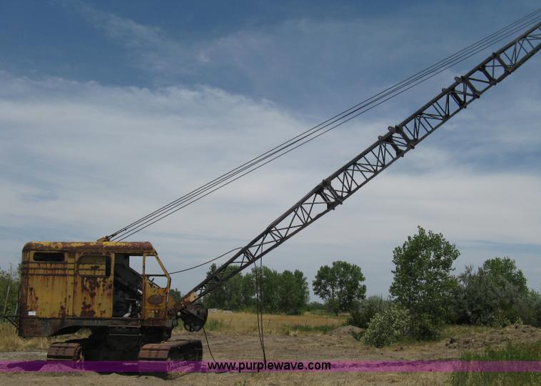 image for item A6493 P & H 655B drag-line lattice boom crane