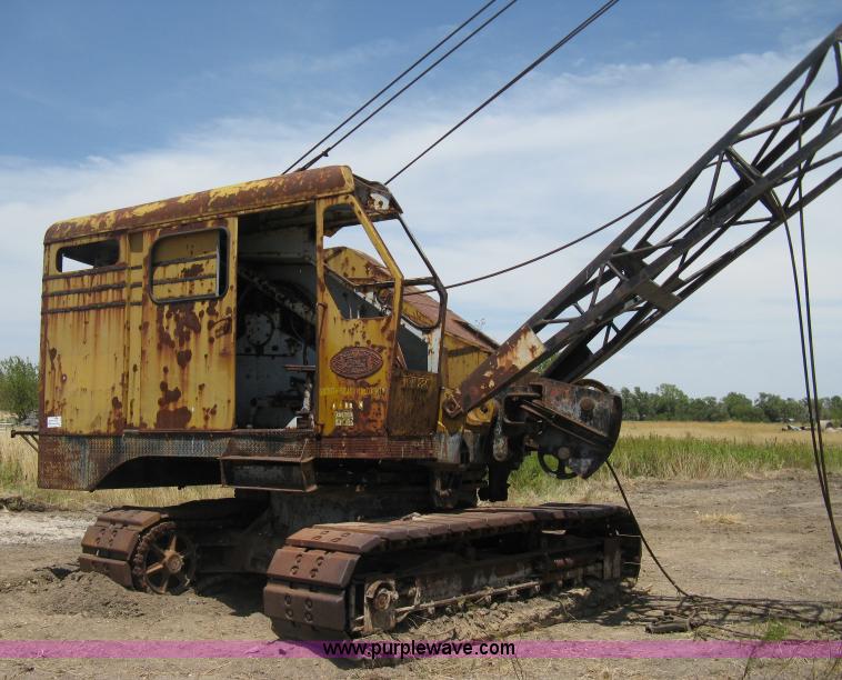 image for item A6493 P & H 655B drag-line lattice boom crane