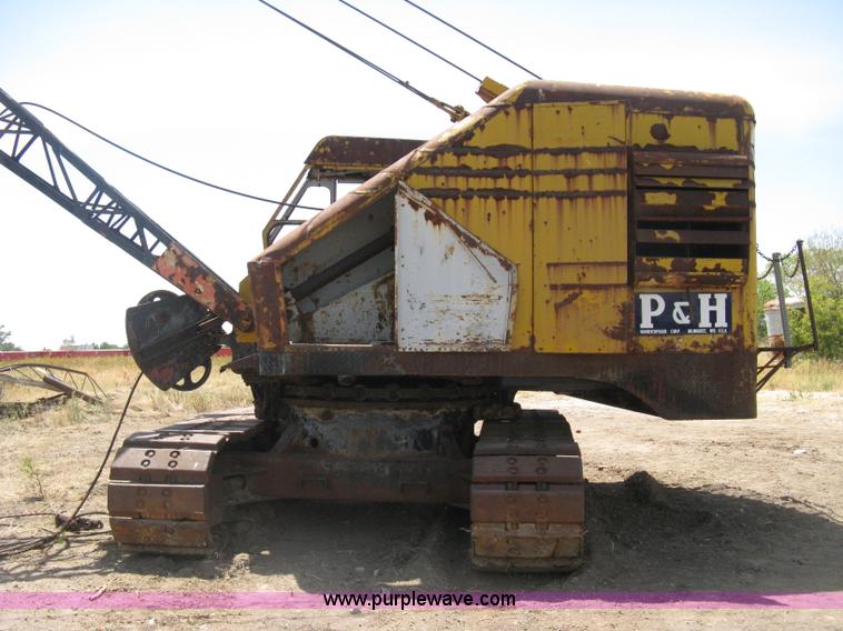 image for item A6493 P & H 655B drag-line lattice boom crane