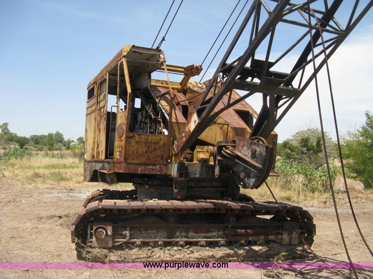 image for item A6493 P & H 655B drag-line lattice boom crane
