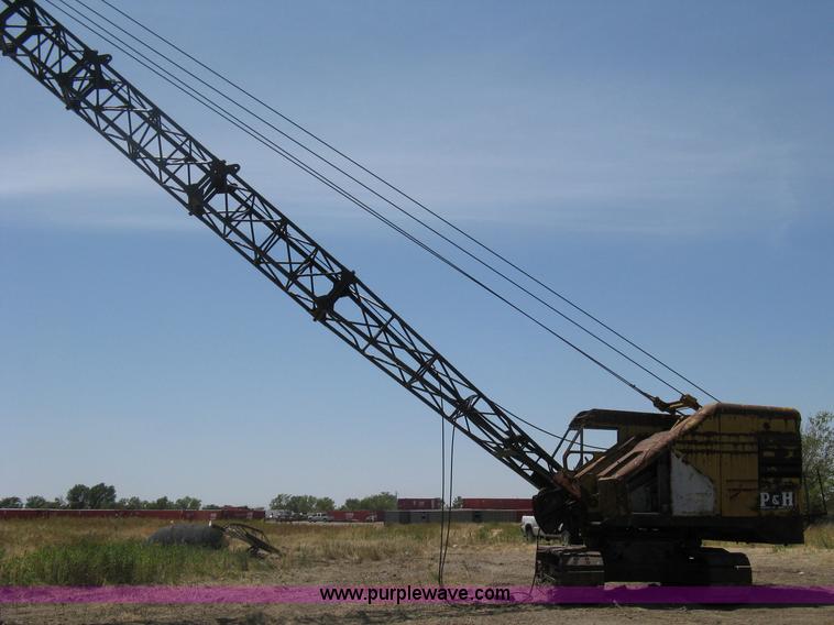 image for item A6493 P & H 655B drag-line lattice boom crane
