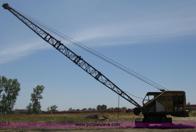 image for item A6493 P & H 655B drag-line lattice boom crane