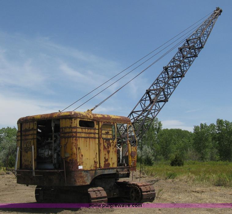 image for item A6493 P & H 655B drag-line lattice boom crane