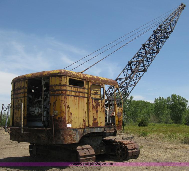 image for item A6493 P & H 655B drag-line lattice boom crane