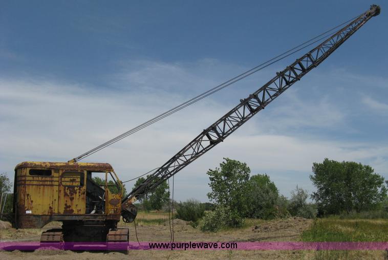 image for item A6493 P & H 655B drag-line lattice boom crane