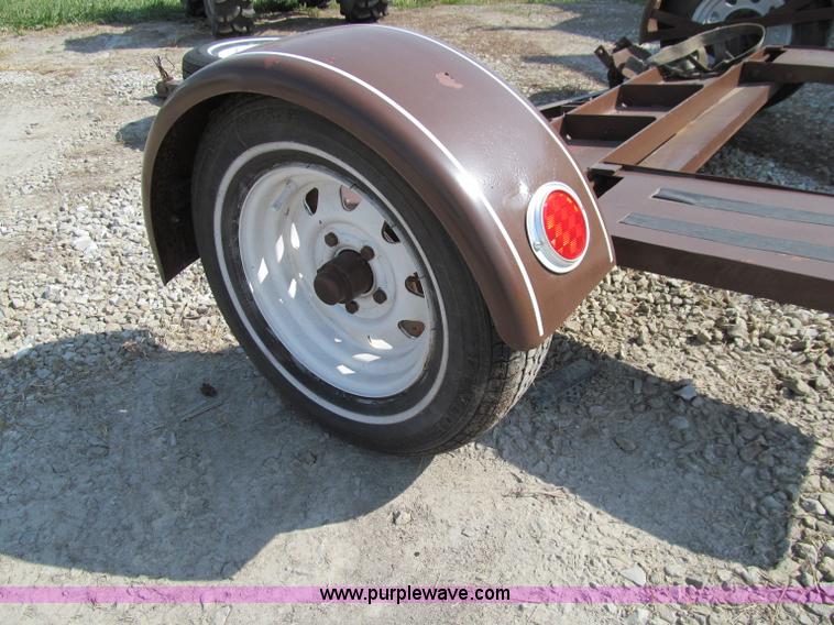 image for item A8438 Shop built single axle car dolly