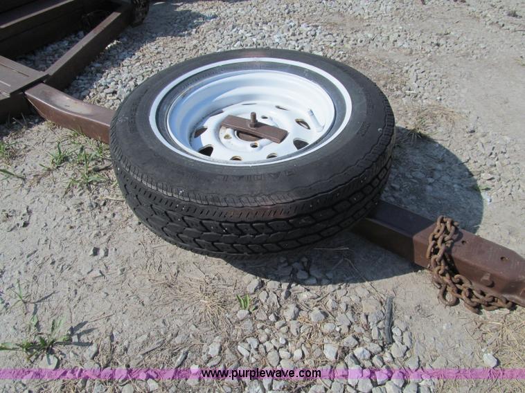 image for item A8438 Shop built single axle car dolly