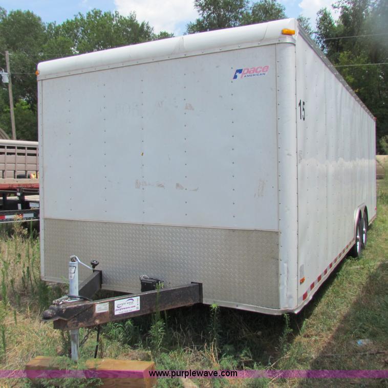 image for item B7342 2003 Pace 24' enclosed trailer