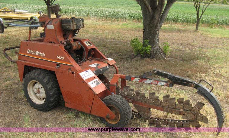 image for item B8047 Ditch Witch 1420WE walk behind trencher