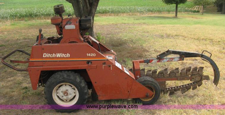 image for item B8047 Ditch Witch 1420WE walk behind trencher