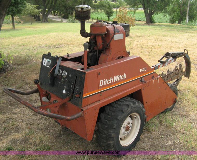 image for item B8047 Ditch Witch 1420WE walk behind trencher
