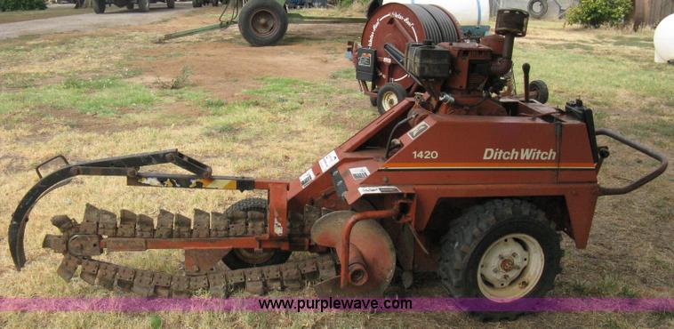 image for item B8047 Ditch Witch 1420WE walk behind trencher