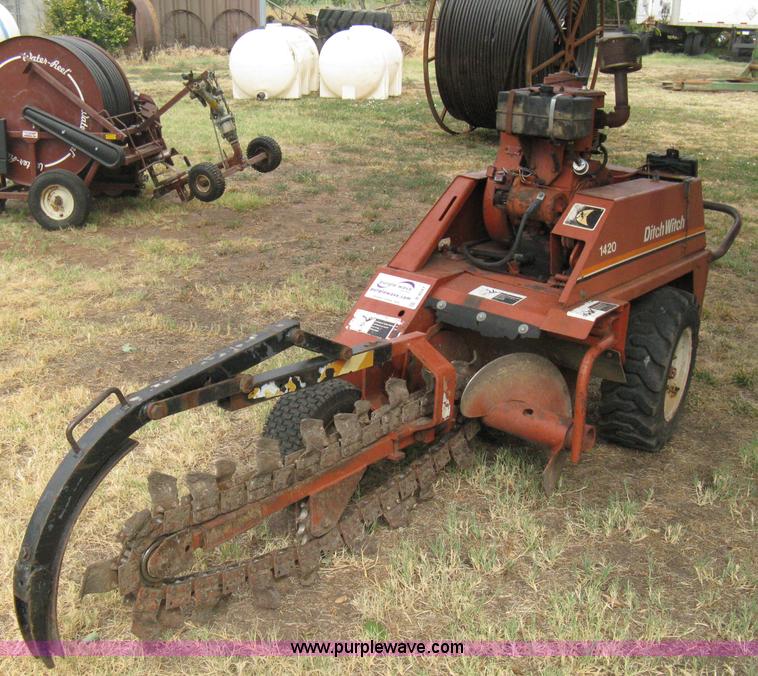 image for item B8047 Ditch Witch 1420WE walk behind trencher