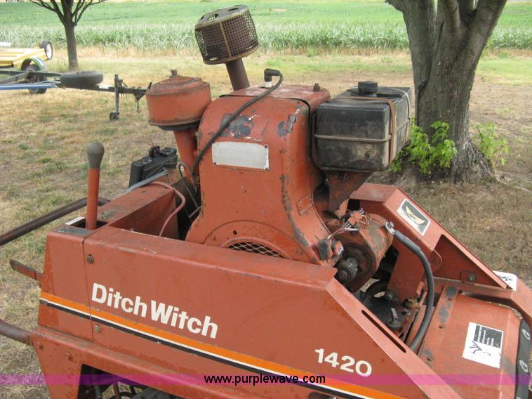 image for item B8047 Ditch Witch 1420WE walk behind trencher