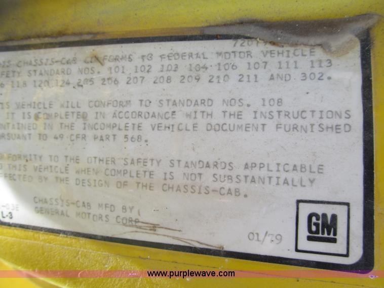 image for item C2434 1979 Chevrolet C60 Custom Deluxe bucket truck