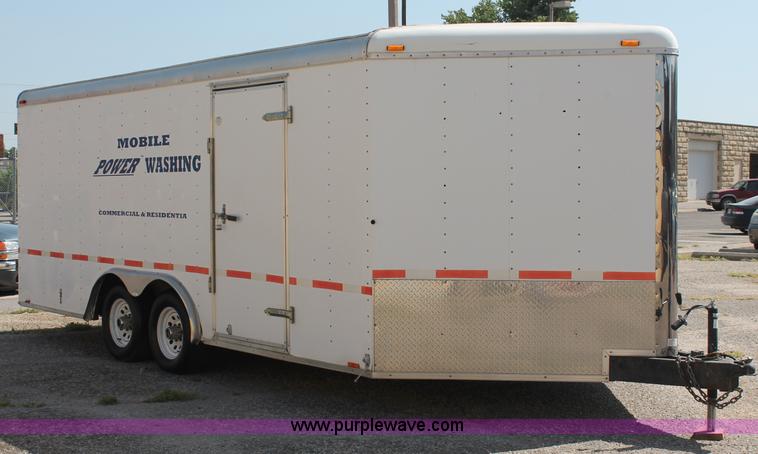 image for item C2689 Mobile Power enclosed washing trailer