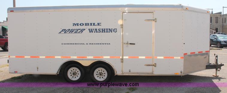 image for item C2689 Mobile Power enclosed washing trailer