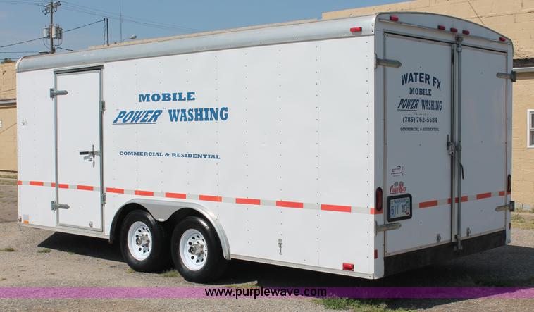 image for item C2689 Mobile Power enclosed washing trailer