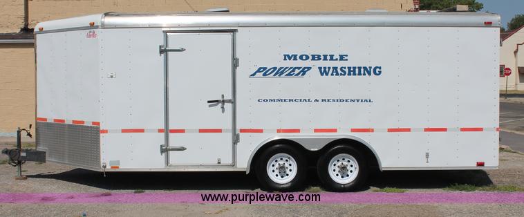 image for item C2689 Mobile Power enclosed washing trailer