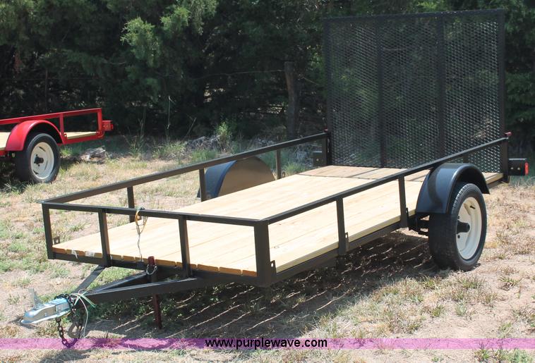 image for item C2704 2012 shop built 5 x 10 utility trailer