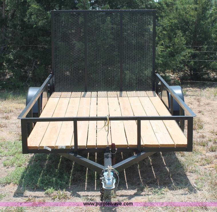 image for item C2704 2012 shop built 5 x 10 utility trailer