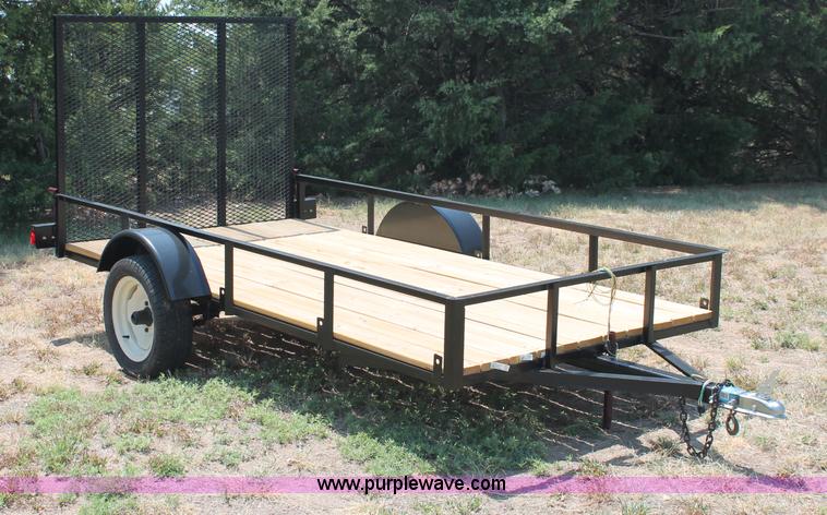 image for item C2704 2012 shop built 5 x 10 utility trailer