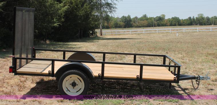 image for item C2704 2012 shop built 5 x 10 utility trailer
