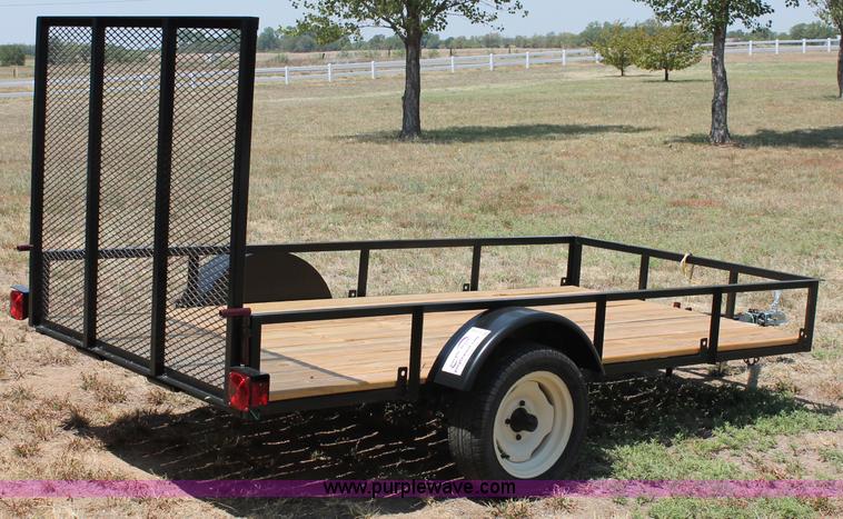 image for item C2704 2012 shop built 5 x 10 utility trailer