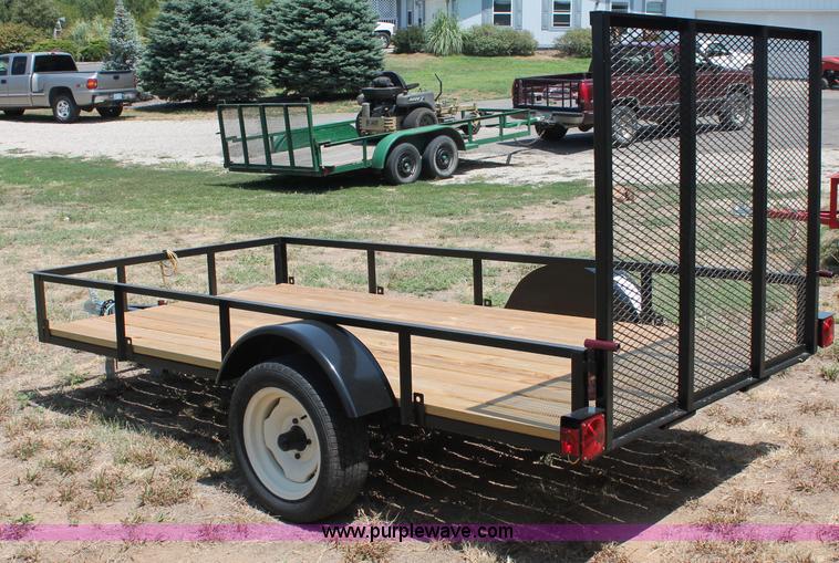 image for item C2704 2012 shop built 5 x 10 utility trailer