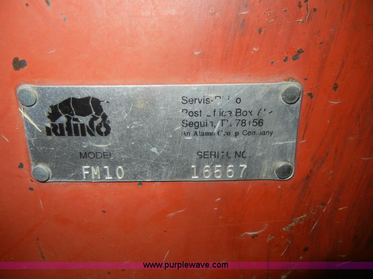 image for item D4285 Rhino FM10 10' mower