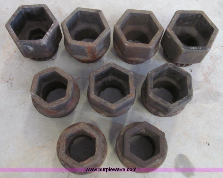 image for item F4523 Assorted large wrenches, sockets, Allen wrenches, and threading equipment