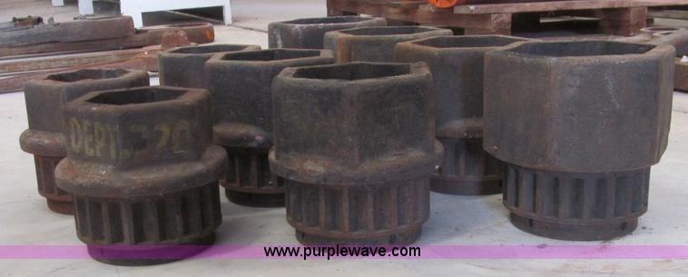 image for item F4523 Assorted large wrenches, sockets, Allen wrenches, and threading equipment