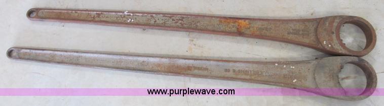 image for item F4523 Assorted large wrenches, sockets, Allen wrenches, and threading equipment