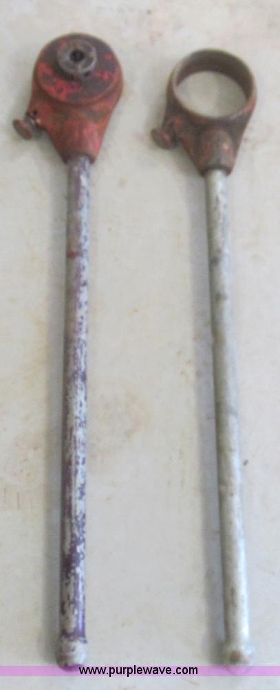 image for item F4523 Assorted large wrenches, sockets, Allen wrenches, and threading equipment