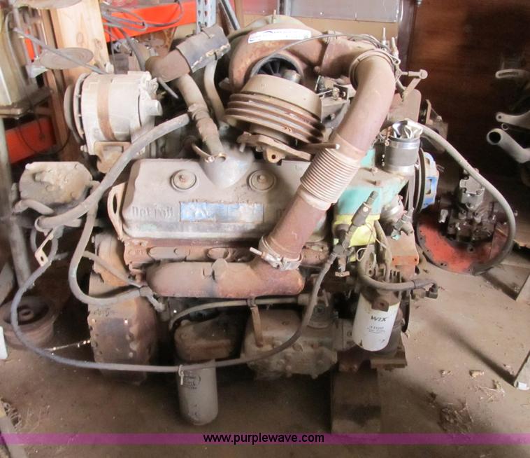 image for item K9326 Detroit 6V92 turbo diesel engine